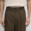 Cotton Trousers with Double Darts