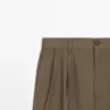 Cotton Trousers with Double Darts