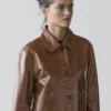 Cropped Nappa Leather Jacket