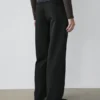 Darted Cotton Trousers