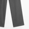 Darted Pinstripe Trousers