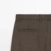 Darted Wool Trousers