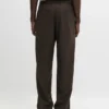 Darted Wool Trousers