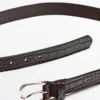 Embossed Nappa Leather Belt