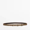 Equestrian Split Suede Leather Belt