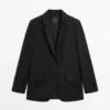 Extra Fine Two-Button Wool Blazer