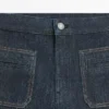Flare Fit High-Waist Jeans with Pockets