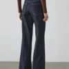 Flared High-Waist Jeans