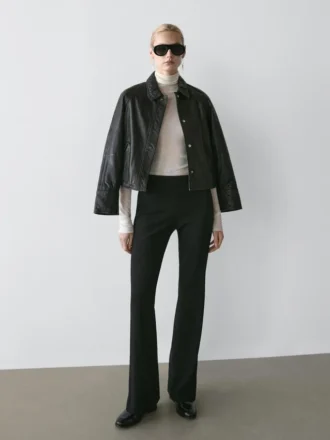 Flared Trousers with Pocket