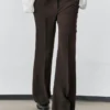 Flared Trousers with Pocket