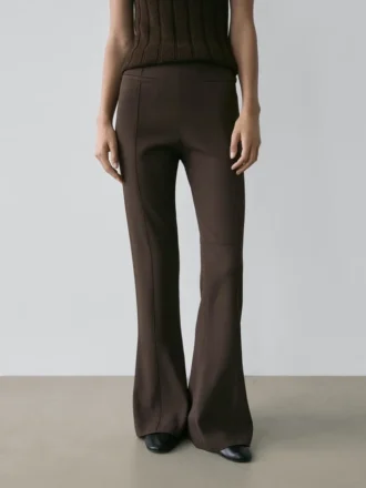 Flared Trousers with Pocket