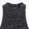 Flecked Knit Halter Top