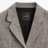 Flecked Wool Blend Blazer