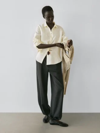 Flowing 100% Linen Shirt