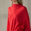 Flowing Blouse with Draped Collar
