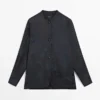 Flowing Jacquard Shirt