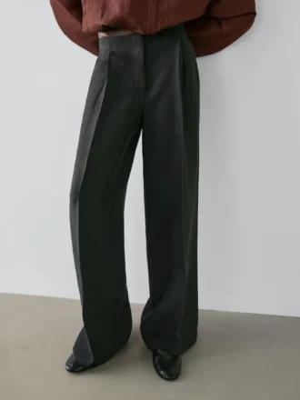 Flowing Linen Suit Trousers