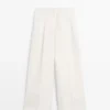 Flowing Linen Suit Trousers