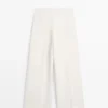 Flowing Linen Suit Trousers