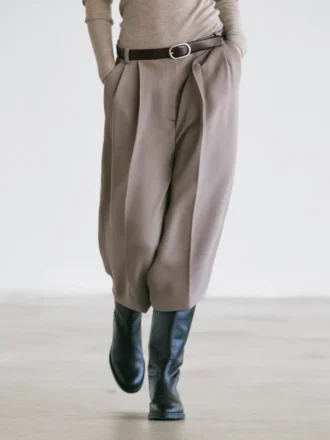 Flowing Long Wide-Leg Bermuda Shorts