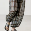 Flowing Printed Sarouel Trousers