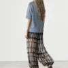Flowing Printed Sarouel Trousers