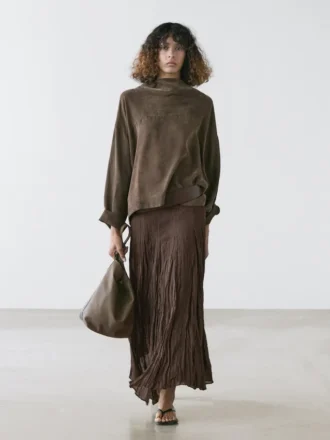Flowing Shirt with Draped Detail