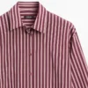 Flowing Shirt with Striped Detailing