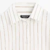 Flowing Tricolor Striped Shirt