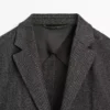 Herringbone Wool Blend Blazer