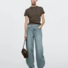 High-Waist Barrel Fit Jeans