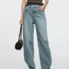 High-Waist Barrel Fit Jeans