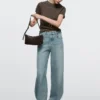 High-Waist Barrel Fit Jeans