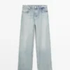 High-Waist Barrel Fit Jeans