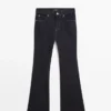 High Waist Bell Bottom Skinny Jeans