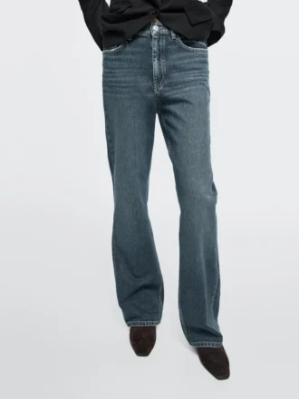 High-Waist Boot-Cut Jeans