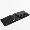 Horizontal Nappa Leather Wallet with Purse