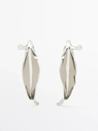 Irregular Leaf Earrings