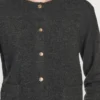 Knit Cardigan with Gold Buttons