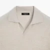 Knit V-Neck Polo Shirt