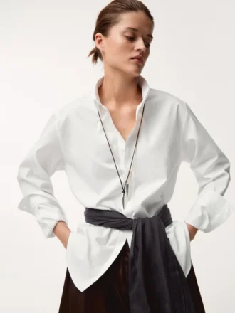 Leather Cord Necklace with Pendulum Pendant