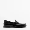Leather Loafers with Glossy Finish