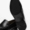 Leather Loafers with Glossy Finish