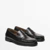 Leather Loafers with Penny Strap