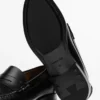 Leather Loafers with Penny Strap