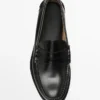 Leather Loafers with Penny Strap
