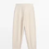 Linen Blend Sarouel Trousers