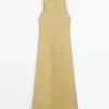 Linen Halter Midi Dress