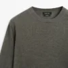 Linen Knit Crew Neck Sweater