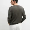 Linen Knit Crew Neck Sweater